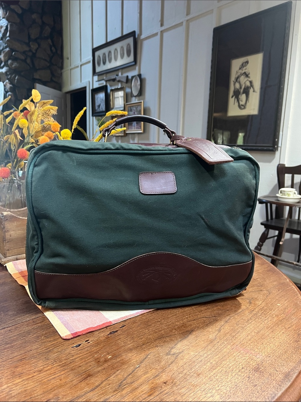 Orvis Battenkill Carry-On Canvas and Leather Bag